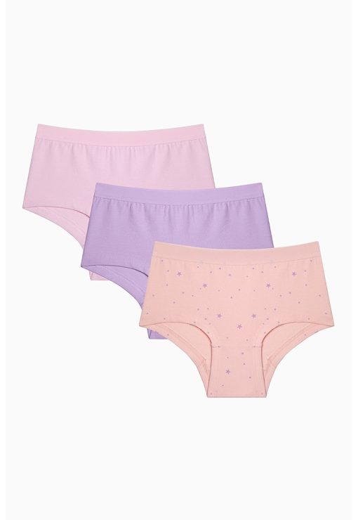 Set de chiloti uni - 3 perechi-FETE/IMBRACAMINTE/Lenjerie intima-IMBRACAMINTE/Lenjerie intima