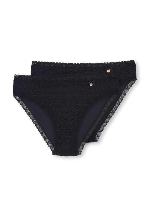 Set de chiloti uni cu dantela - 2 perechi-FEMEI/IMBRACAMINTE/Lenjerie intima-IMBRACAMINTE/Lenjerie intima