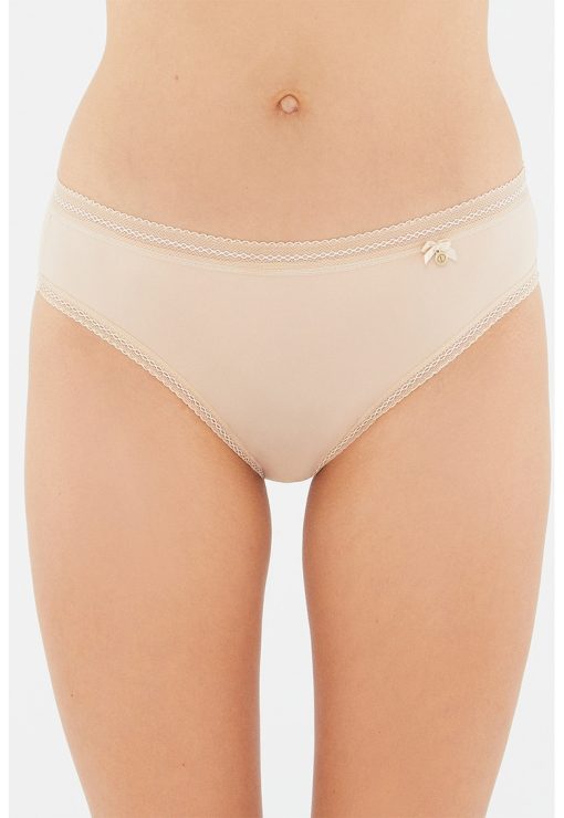 Set de chiloti uni din amestec de bumbac - 2 perechi-FEMEI/IMBRACAMINTE/Lenjerie intima-IMBRACAMINTE/Lenjerie intima