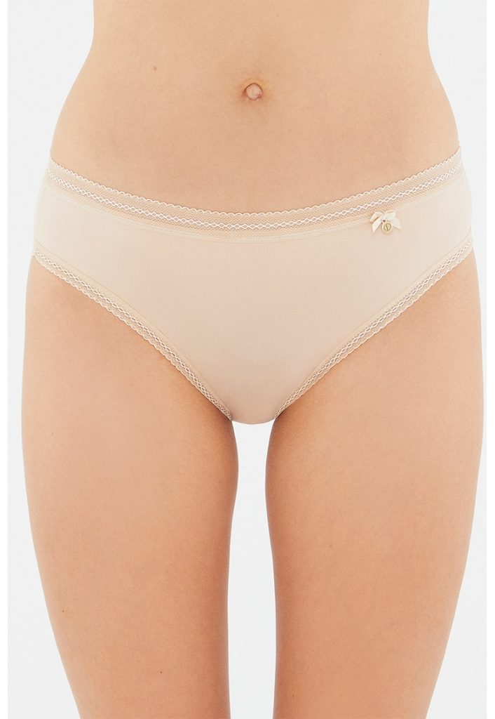 Set de chiloti uni din amestec de bumbac - 2 perechi-FEMEI/IMBRACAMINTE/Lenjerie intima-IMBRACAMINTE/Lenjerie intima