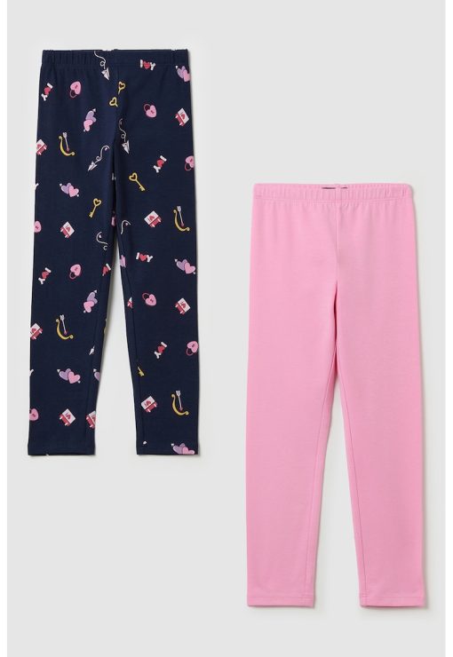 Set de pantaloni din amestec de bumbac - 2 perechi-FETE/IMBRACAMINTE/Blugi-IMBRACAMINTE/Blugi