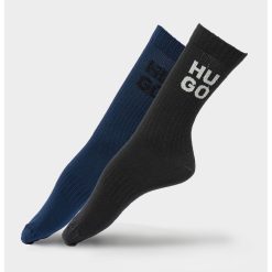 Set de sosete cu logo stralucitor - 2 perechi-BARBATI/IMBRACAMINTE/Dresuri si sosete-IMBRACAMINTE/Dresuri si sosete