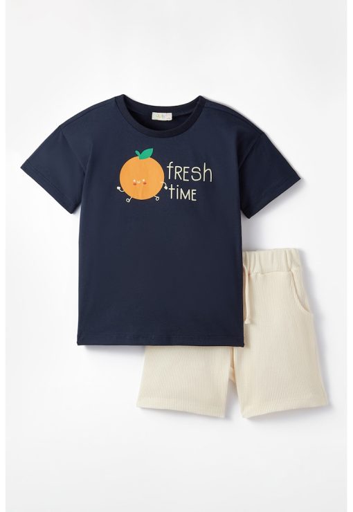 Set de tricou de bumbac si pantaloni scurti - 2 piese-BAIETI/IMBRACAMINTE/Seturi de imbracaminte-IMBRACAMINTE/Seturi de imbracaminte