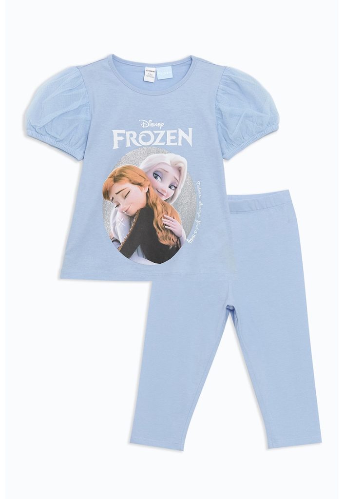 Set de tricou si pantaloni din amestec de bumbac - 2 piese-FETE/IMBRACAMINTE/Seturi de imbracaminte-IMBRACAMINTE/Seturi de imbracaminte