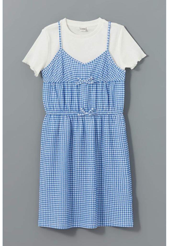 Set de tricou si rochie gingham-FETE/IMBRACAMINTE/Seturi de imbracaminte-IMBRACAMINTE/Seturi de imbracaminte
