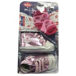 Set pantofi si sosete bebelusi-FETE/INCALTAMINTE/Botine si ghete-INCALTAMINTE/Botine si ghete