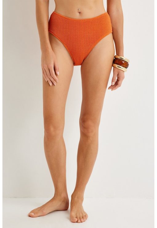 Slip texturati cu talie inalta-FEMEI/IMBRACAMINTE/Costume de baie-IMBRACAMINTE/Costume de baie