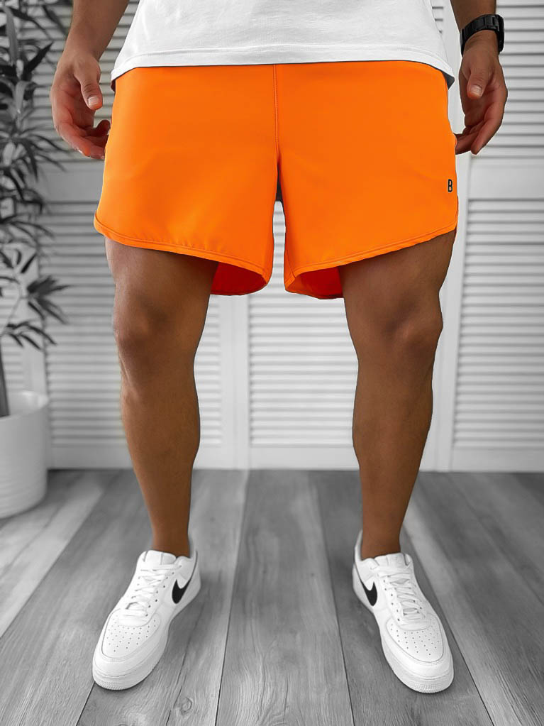 Sort de baie casual portocaliu 12732 D4-5.4-Pantaloni > Sort de baie