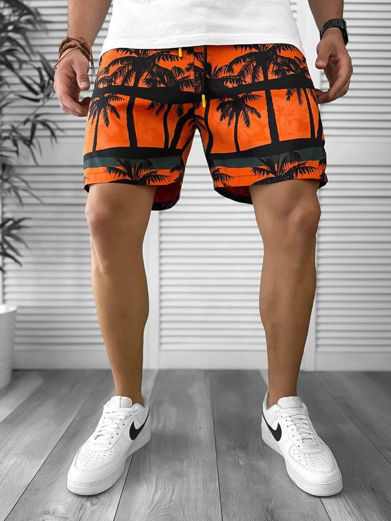 Sort de baie cu imprimeu 12573 D5-4.1-Pantaloni > Sort de baie