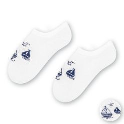 Sosete bebelusi bambus scurte cu vaporase Steven S152-045-COPII