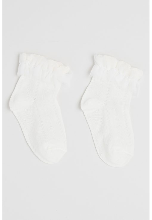 Sosete scurte cu garnituri de dantela-FETE/IMBRACAMINTE/Lenjerie intima-IMBRACAMINTE/Lenjerie intima