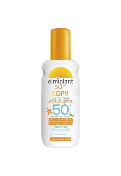Spray cu protectie solara  Sun Kids Sensitive SPF 50 - pentru copii - 200 ml-FETE/GENTI SI ACCESORII/Produse cosmetice-GENTI SI ACCESORII/Produse cosmetice