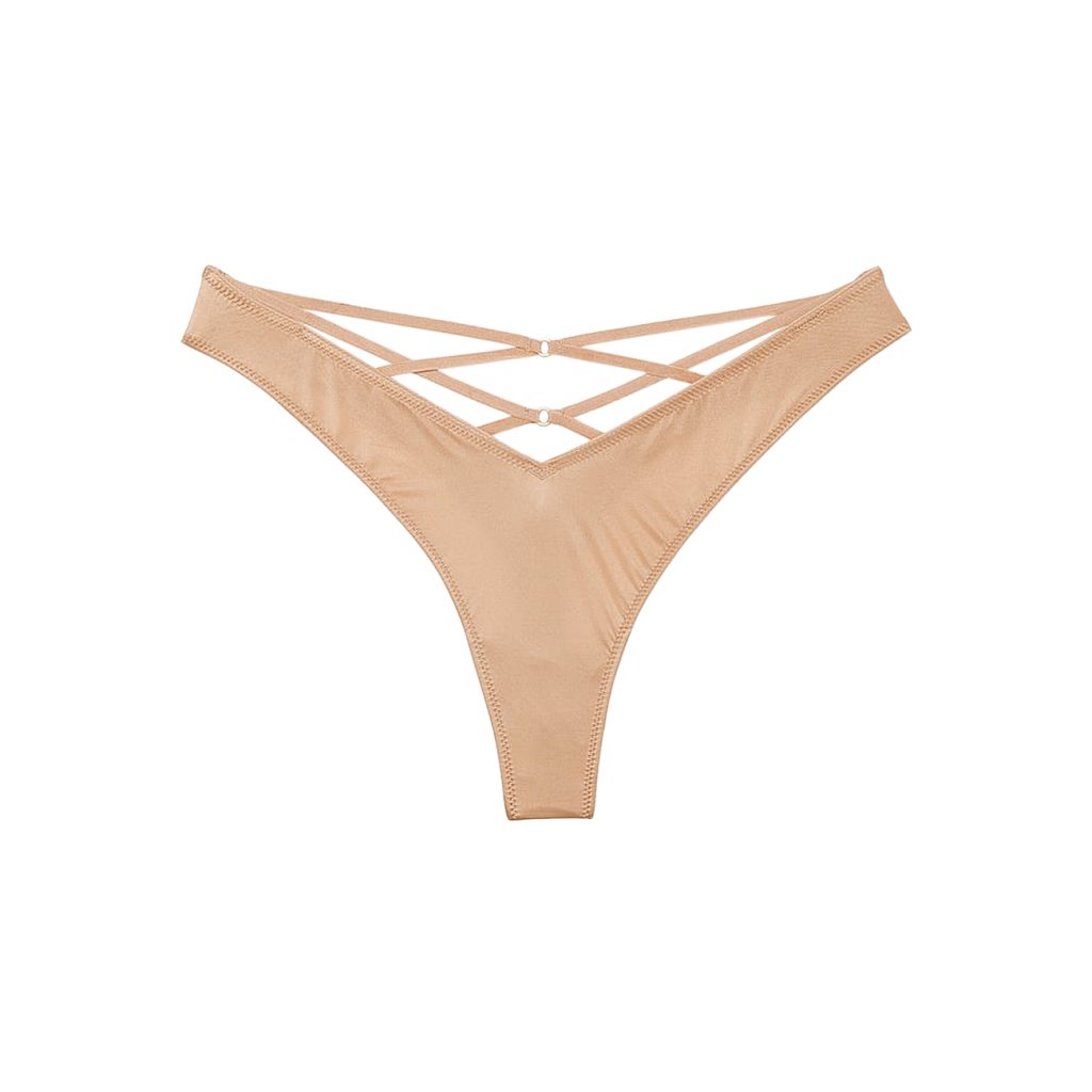 Strappy back high-leg thong panty m-Imbracaminte-