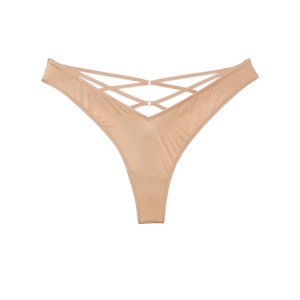 Strappy back high-leg thong panty s-Imbracaminte-
