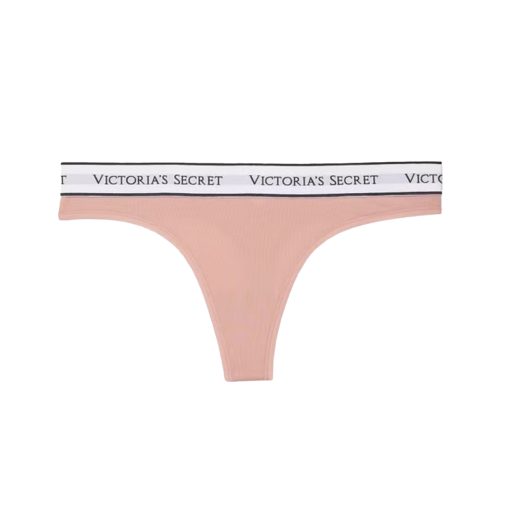 Stretch cotton thong panties with logo s-Imbracaminte-