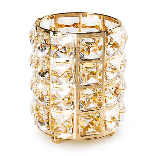 Suport pensule cu cristale - Gold-Makeup-Cupio Home & Lifestyle