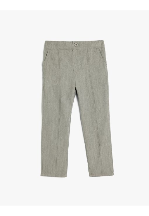 TROUSERS Koton GIRLS Chino Trousers 189719-FETE/IMBRACAMINTE/Blugi-IMBRACAMINTE/Blugi