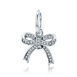 Talisman din argint Crystal Bowknot-Talismane >> Talismane din Argint (toate)
