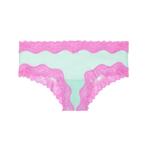 Tease mesh lace-trim cheeky panty m-Imbracaminte-