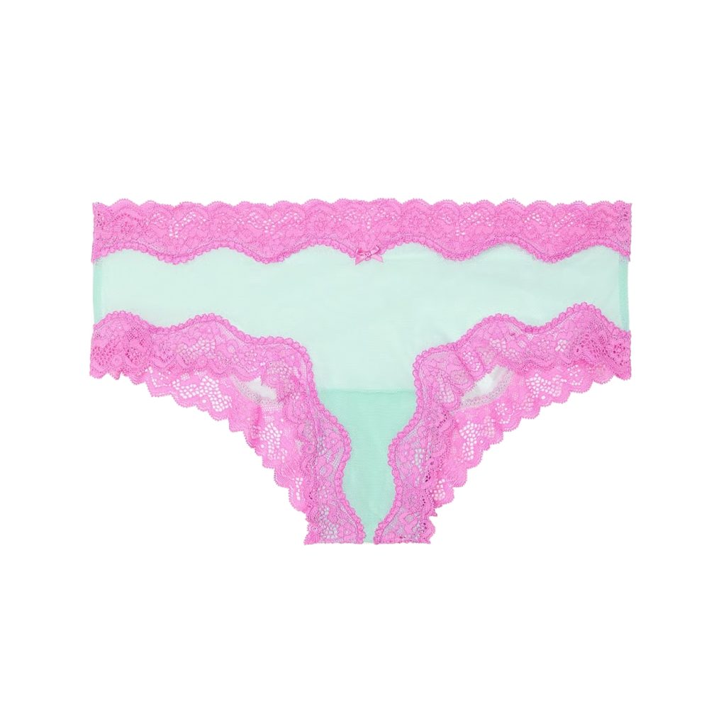 Tease mesh lace-trim cheeky panty xs-Imbracaminte-