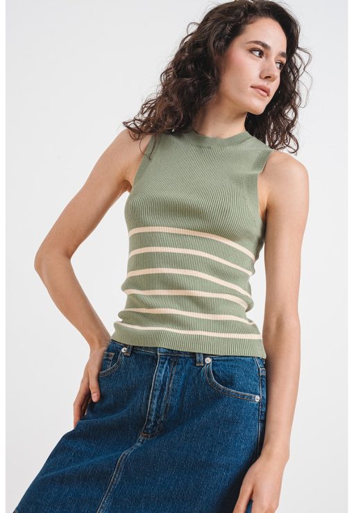 Top striat cu model in dungi Nanna-FEMEI/IMBRACAMINTE/Bluze-IMBRACAMINTE/Bluze