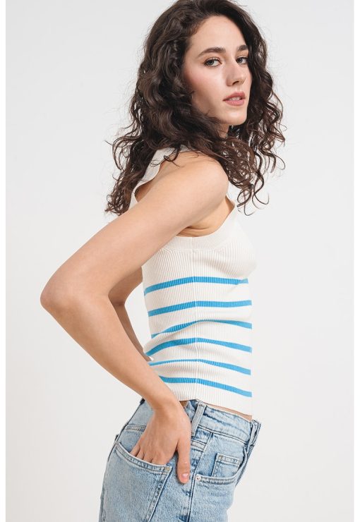 Top striat cu model in dungi Nanna-FEMEI/IMBRACAMINTE/Bluze-IMBRACAMINTE/Bluze