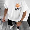 Trening barbati alb cu imprimeu oversize B7962 54-4-Trening