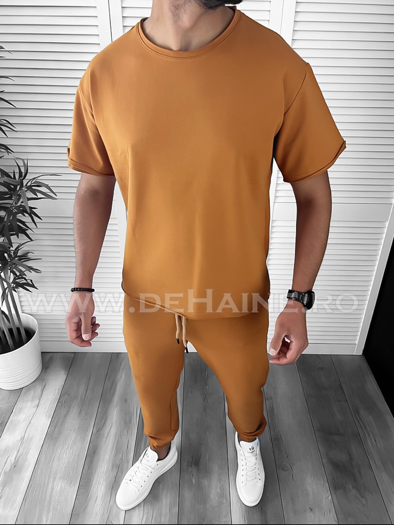 Trening barbati maro pantaloni + tricou oversize B7984 25-4.1-Trening
