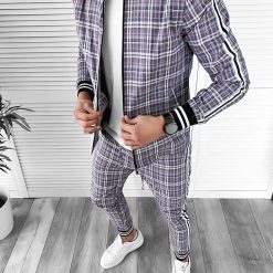 Trening barbati slim fit Pantaloni + Hanorac 10023 D6-5.2-Trening