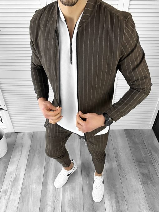 Trening barbati slim fit Pantaloni + Hanorac 10387-Trening
