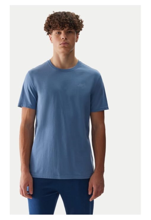 Tricou barbati -  19439 - Bumbac - Albastru-BARBATI/IMBRACAMINTE/Tricouri si maiouri-IMBRACAMINTE/Tricouri si maiouri