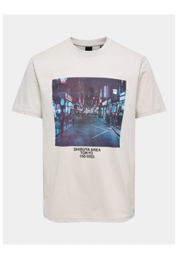 Tricou barbati -  303334406 - Bumbac - Gri-BARBATI/IMBRACAMINTE/Tricouri si maiouri-IMBRACAMINTE/Tricouri si maiouri