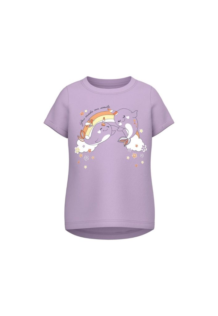 Tricou copii -  301994923 - Bumbac - Violet-FETE/IMBRACAMINTE/Tricouri si maiouri-IMBRACAMINTE/Tricouri si maiouri