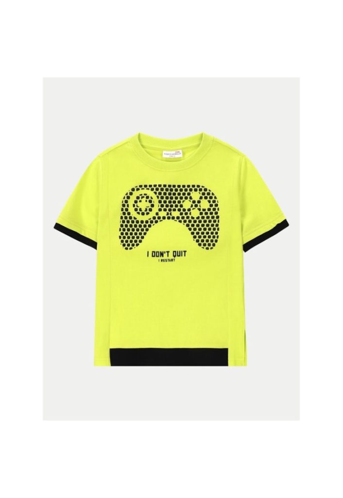 Tricou copii -  48098 - Galben - Bumbac-FETE/IMBRACAMINTE/Tricouri si maiouri-IMBRACAMINTE/Tricouri si maiouri