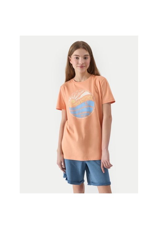 Tricou copii -  819712 - Portocaliu - Bumbac-FETE/IMBRACAMINTE/Tricouri si maiouri-IMBRACAMINTE/Tricouri si maiouri