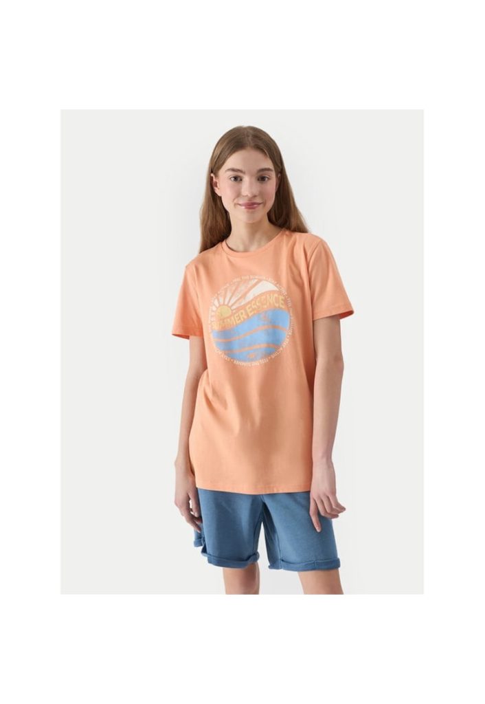 Tricou copii -  819712 - Portocaliu - Bumbac-FETE/IMBRACAMINTE/Tricouri si maiouri-IMBRACAMINTE/Tricouri si maiouri
