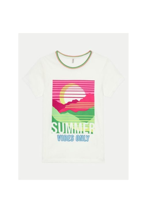 Tricou copii -  82368 - Bumbac - Alb-BAIETI/IMBRACAMINTE/Tricouri si maiouri-IMBRACAMINTE/Tricouri si maiouri