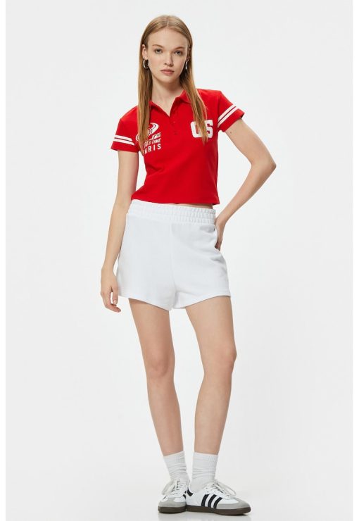 Tricou crop cu imprimeu-FEMEI/IMBRACAMINTE/Tricouri si maiouri-IMBRACAMINTE/Tricouri si maiouri