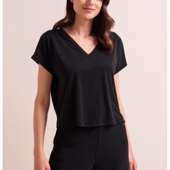 Tricou cu decolteu in V-FEMEI/IMBRACAMINTE/Tricouri si maiouri-IMBRACAMINTE/Tricouri si maiouri