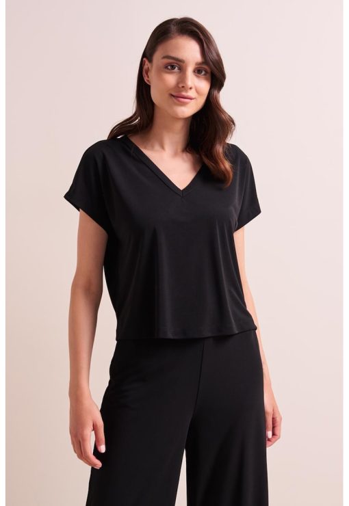 Tricou cu decolteu in V-FEMEI/IMBRACAMINTE/Tricouri si maiouri-IMBRACAMINTE/Tricouri si maiouri