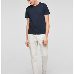 Tricou cu decolteu la baza gatului-BARBATI/IMBRACAMINTE/Tricouri si maiouri-IMBRACAMINTE/Tricouri si maiouri