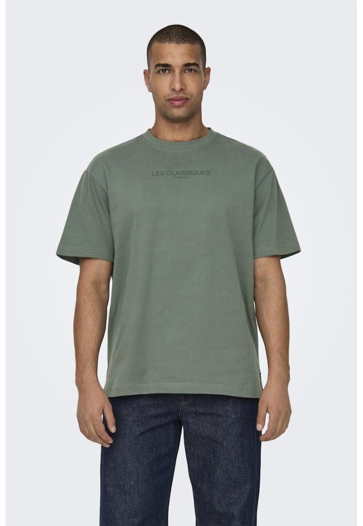 Tricou cu decolteu la baza gatului-BARBATI/IMBRACAMINTE/Tricouri si maiouri-IMBRACAMINTE/Tricouri si maiouri