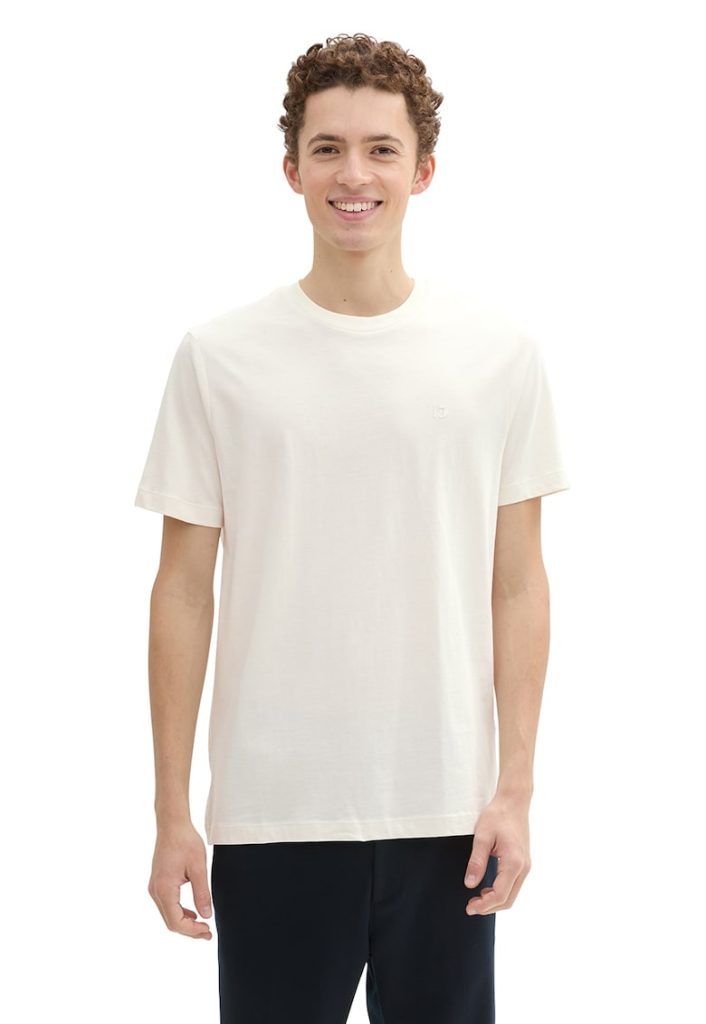 Tricou cu decolteu la baza gatului din bumbac organic-BARBATI/IMBRACAMINTE/Tricouri si maiouri-IMBRACAMINTE/Tricouri si maiouri