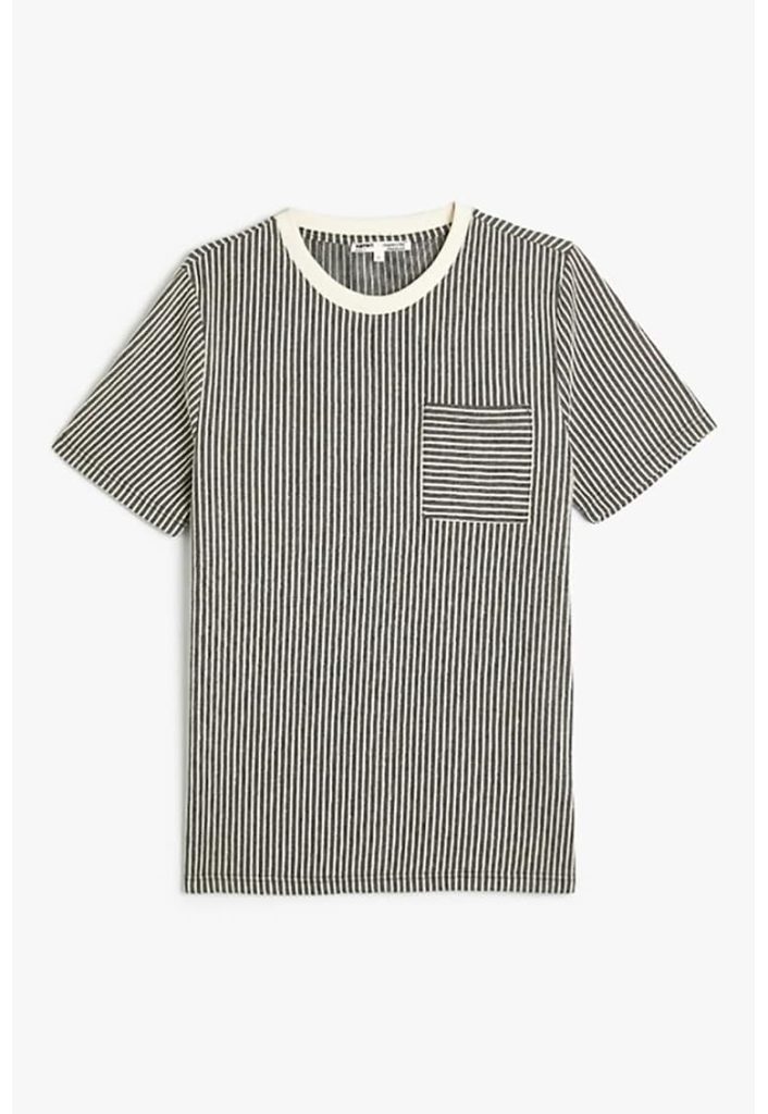 Tricou cu decolteu la baza gatului si buzunar pe piept-BARBATI/IMBRACAMINTE/Tricouri si maiouri-IMBRACAMINTE/Tricouri si maiouri