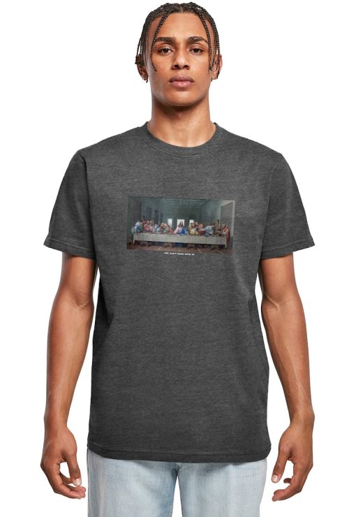Tricou cu decolteu la baza gatului si design grafic-BARBATI/IMBRACAMINTE/Tricouri si maiouri-IMBRACAMINTE/Tricouri si maiouri
