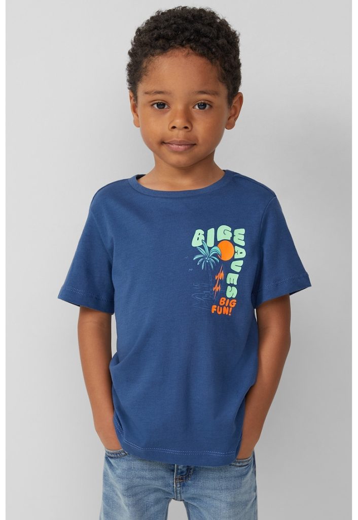 Tricou cu decolteu la baza gatului si imprimeu-BAIETI/IMBRACAMINTE/Tricouri si maiouri-IMBRACAMINTE/Tricouri si maiouri