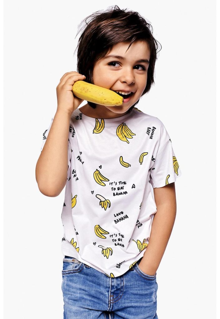 Tricou cu decolteu la baza gatului si imprimeu-FETE/IMBRACAMINTE/Tricouri si maiouri-IMBRACAMINTE/Tricouri si maiouri