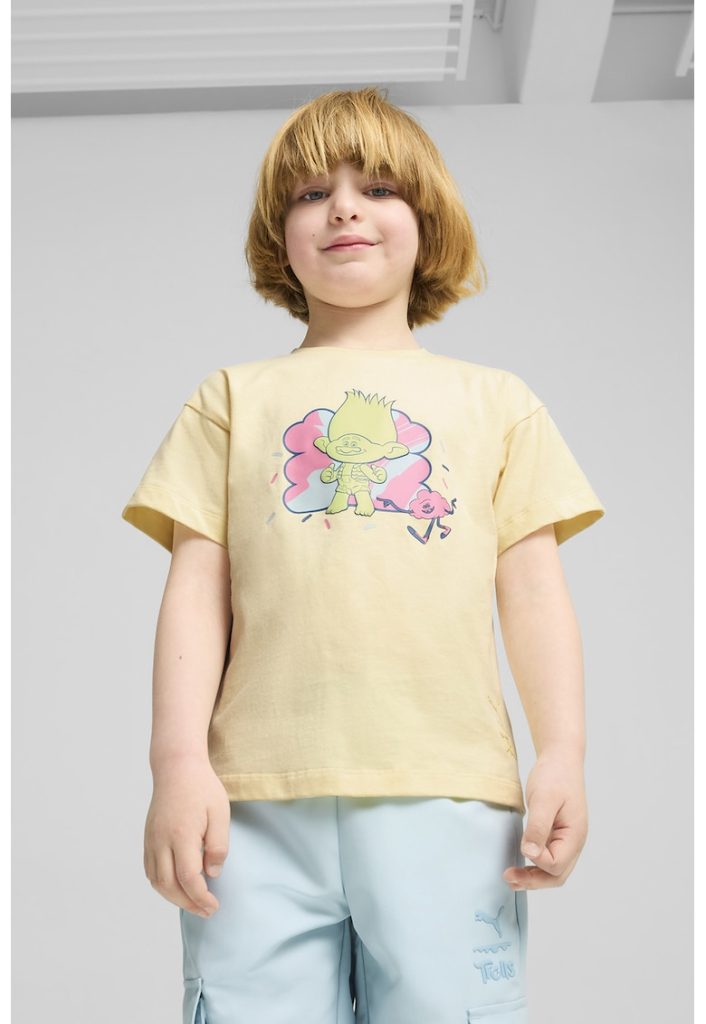 Tricou cu decolteu la baza gatului si imprimeu Trolls-BAIETI/IMBRACAMINTE/Tricouri si maiouri-IMBRACAMINTE/Tricouri si maiouri