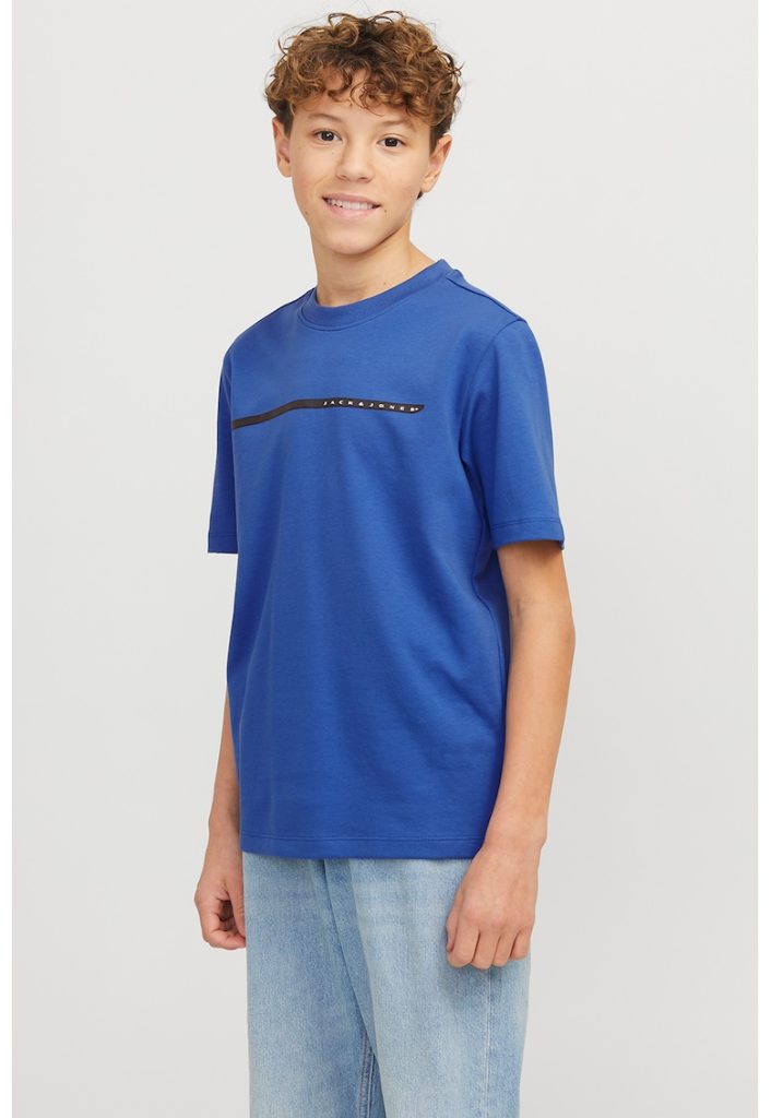 Tricou cu decolteu la baza gatului si logo discret-BAIETI/IMBRACAMINTE/Tricouri si maiouri-IMBRACAMINTE/Tricouri si maiouri