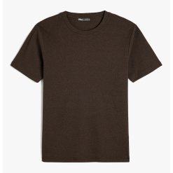 Tricou cu decolteu la baza gatului si striatii-BARBATI/IMBRACAMINTE/Tricouri si maiouri-IMBRACAMINTE/Tricouri si maiouri